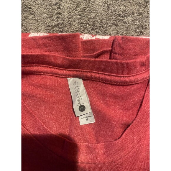 Lazy J Ranch Wear Sunrise Cactus Bull Unisex T-Shirt Next Level Cardinal Red - Picture 3 of 3